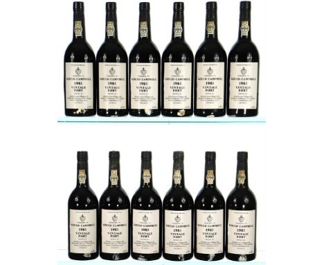 1983 Gould Campbell, Vintage Port 12x75cl  From a private Northamptonshire cellar.