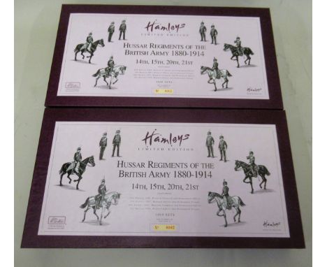 Two Britain's Limited Edition figure sets, ' Hussar Regiment of the British Army 1880 - 1914 'Both sets are complete and unus