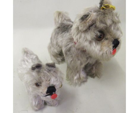 Two Steiff Tessie dog figures 