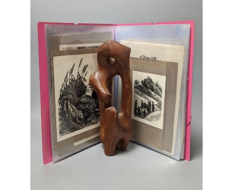 Leslie Charlotte Benenson (1941-2018) 43 wood engravings and a wooden sculptureVolsunga Saga 1969, Der Erlkonig, Pegasus 1962