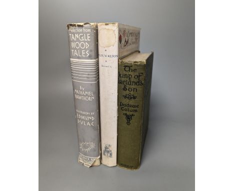 °  Walton, Izaak - The Compleat Angler, 1 vol, illustrated A. Rackham, 1931, with dust wrapper, and Tanglewood Tales and The 
