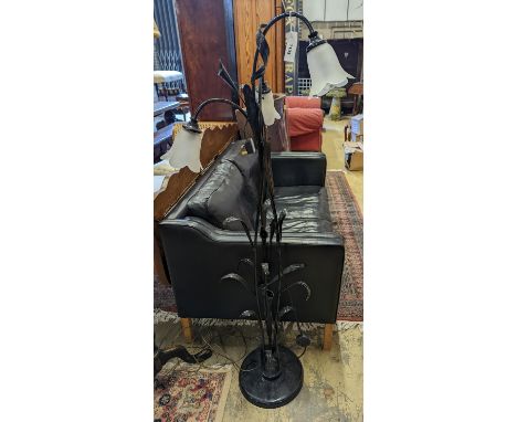 A Hans Kobel floor lamp, height 149cm
