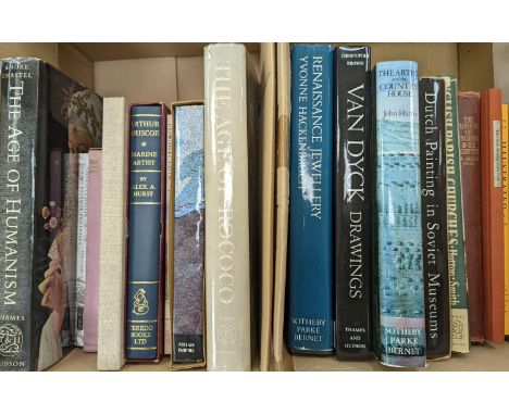 °  Two boxes of mixed art books