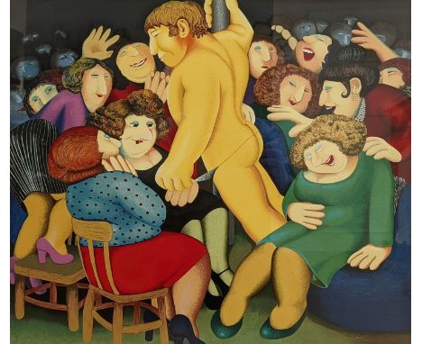 Beryl Cook, limited edition silkscreen print, 'Ladies Night', signed, 292/300, 46 x 53cm