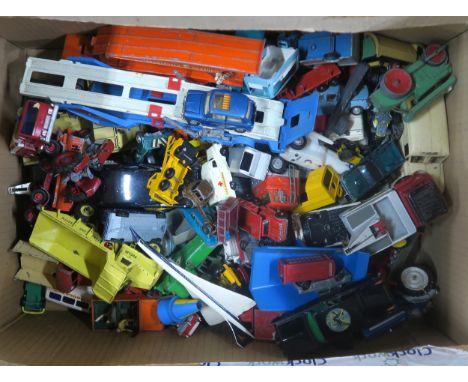 A collection of play-worn model vehicles, to include Dinky, Corgi and Lesney Matchbox examples Condition Report:Available upo