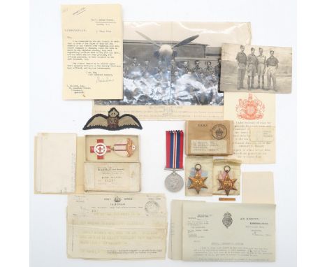 A WW2 casualty medal group of three and documentary archive relating to 969293 Sergeant Thomas Wallace R.A.F., who was report