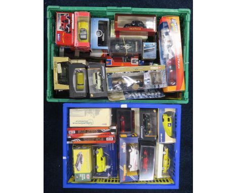 A large collection of packaged diecast model vehicles of mixed scale and manufacturer, with Corgi Classics, Lledo, Oxford, Ma
