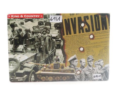 A King &amp; Country Afrika Korps Panzer Mk IV AK 23 scale model set, boxed and retaining internal packaging Condition Report