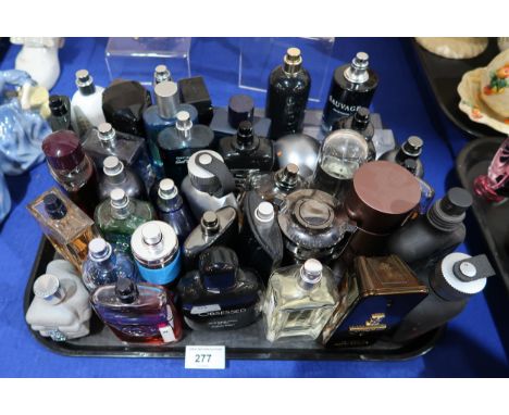 A collection of men's aftershave, some testers including Calvin Klein, Lacoste, Joop, Davidoff, Diesel, Carolina Herrera etc 
