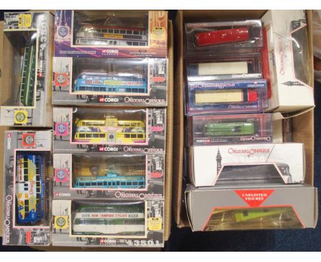 A large collection of boxed Corgi Original Omnibus series diecast model vehicles (2 boxes) Condition Report:Available upon re