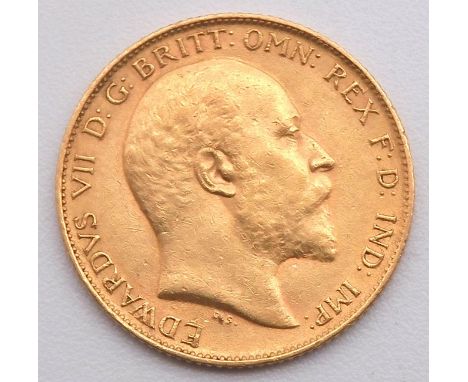 EDWARD VII (1901-1910) 1/2 SOVEREIGN 1903 Obverse Uncrowned portrait of King Edward VII right, legend around&nbsp;EDWARDVS VI