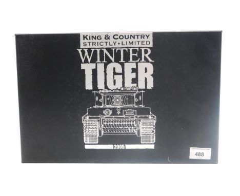 A King &amp; Country Strictly Limited German Forces 1944 Winter Tiger 2005 WSS 70SL scale model set, boxed and retaining inte