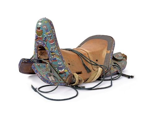 dating:  (1644-1911) provenance: China, Wooden structure composed of four pieces. A part the seat, the entire visible surface