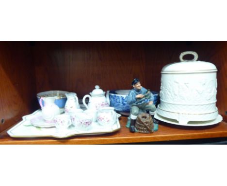 Ceramics: to include a Minton porcelain cabaret tray&nbsp; 14" x 14"; and a Spode Italian china bowl&nbsp; 9"dia&nbsp; 