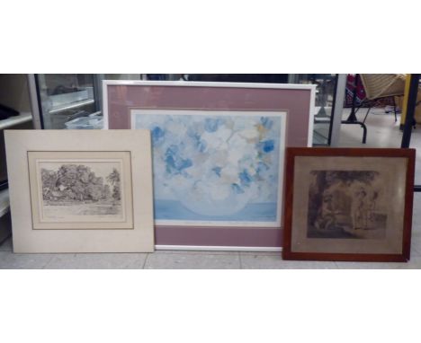 A mixed lot: to include after Nancy Graham-Higgins - 'Sweet Pear'&nbsp; Limited Edition No.49/100&nbsp; coloured print&nbsp; 