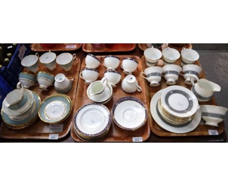Twenty one piece Wedgwood bone china 'Astor' tea service together with a twenty piece Wedgwood bone china 'Marina' part set a