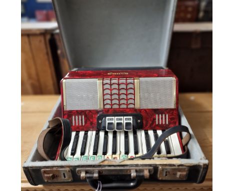 Italian mother of pearl Galotta accordion in fitted case. (B.P. 21% + VAT)