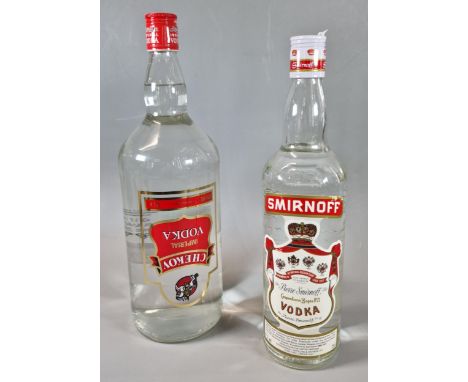 Bottle of Chekov Imperial Vodka 1.5ltr. 37.5% vol. together with a bottle of Smirnoff Vodka 75cl. 37.5% vol. (2) (B.P. 21% + 