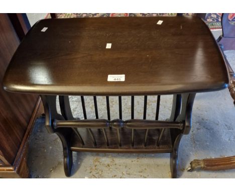 1960s/70s elm Ercol magazine rack. (B.P. 21% + VAT)