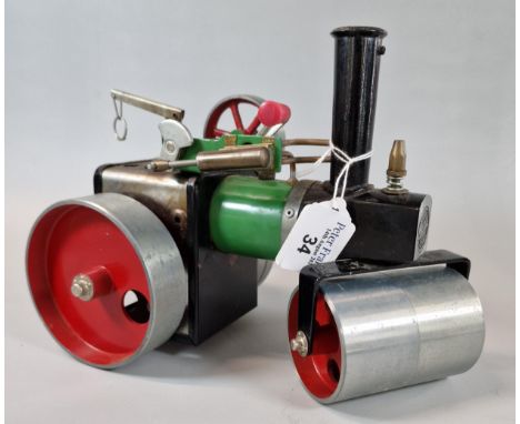 Mamod Live Steam traction engine road roller, No. SR1A.  (B.P. 21% + VAT)