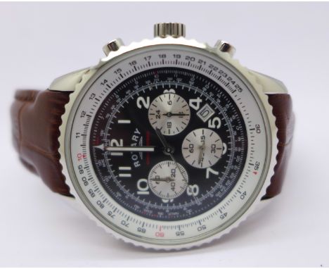 A Rotary chronograph wristwatch, boxed