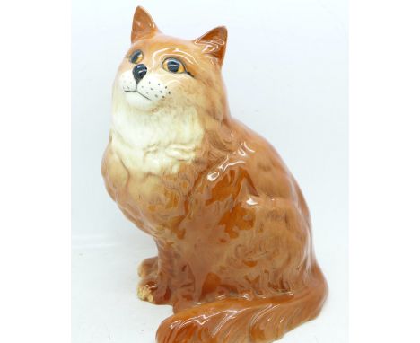 A Beswick cat, 1867 impressed mark to base, 22.5cm