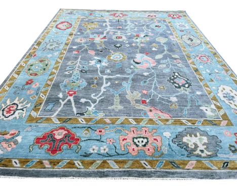 CONTEMPORARY OUSHAK CARPET, 364cm x 270cm. 