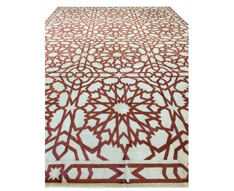 THE RUG COMPANY CARPET, 425cm x 300cm, silk and wool. 