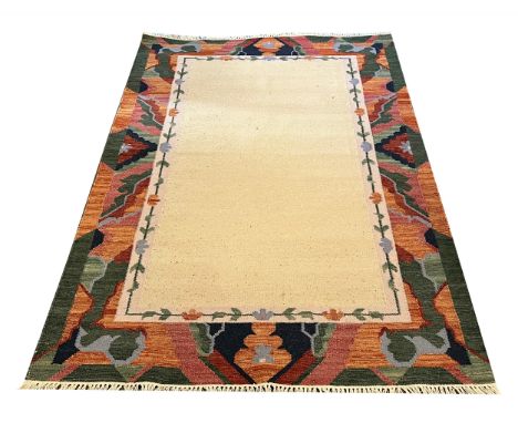 SWEDISH FLATWEAVE CARPET, 208cm x 145cm. 