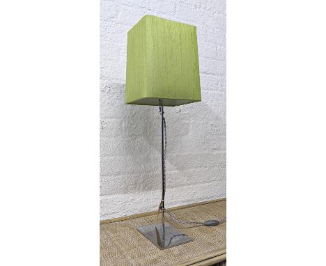 CHRISTIAN LIAGRE ACIER TABLE LAMP, 69cm H, with shade. 