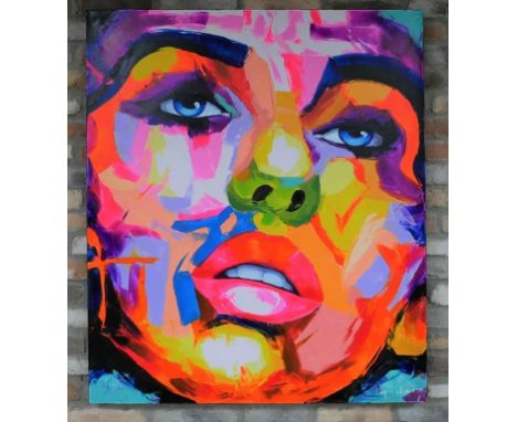 CONTEMPORARY SCHOOL, Portrait of Jackie Kennedy Onassis, Acrylic on canvas, 120cm x 100cm. 