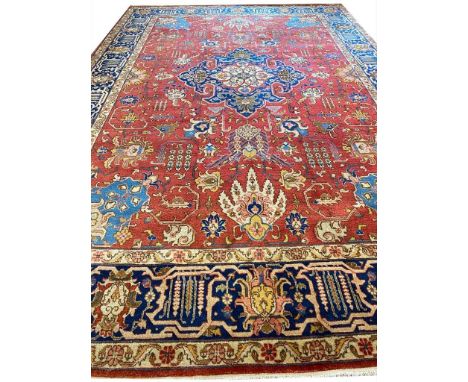 PERSIAN TABRIZ CARPET, 375cm x 260cm. 