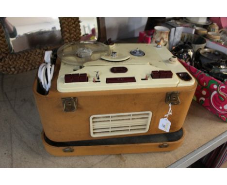 Sound tape recorder in original case 