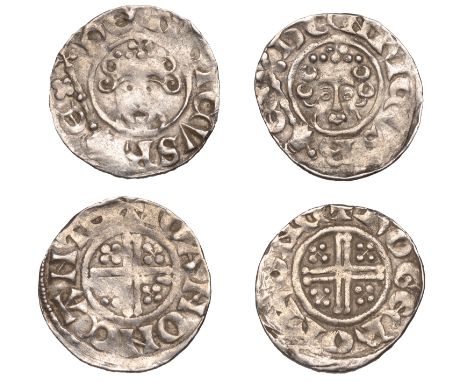 John, Penny, class VIa2, Canterbury, Iohan, 1.44g (SCBI Mass 1765; S 1353); Henry III, Short Cross coinage, Penny, class VIIb