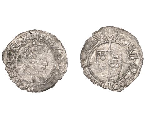 Edward VI (1547-1553), First period, Halfgroat, Tower, mm. arrow on both sides, reads posvi dev, 0.89g/9h (Shuttlewood –; N 1