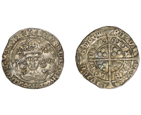 Henry VI (First reign, 1422-1461), Leaf-Trefoil/Trefoil mule, Groat, Class B [Leaf-Trefoil] / Class C [Trefoil] mule, London,