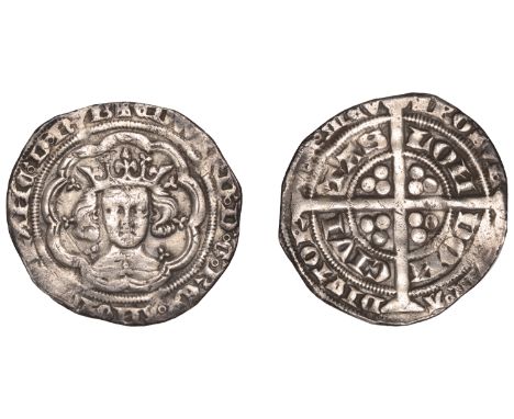 Edward III (1327-1377), Pre-Treaty period, Groat, series C, London, mm. cross 1, wedge tailed r, 4.37g/1h (N 1147; S 1565). S