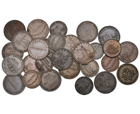 Australia, TASMANIA, Cambelltown, Joseph Brickhill, Penny, 1856 (G 29; A 45); Hobart, Lewis Abrahams, Pennies (2), Halfpence 