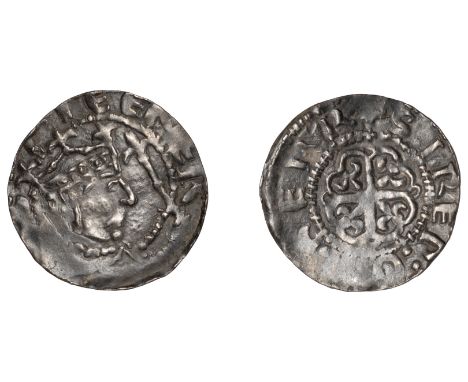 Stephen (1135-1154), Penny, Cross Moline type [BMC I], Hereford, Sigebern, stiefne r, rev. sirer : o[–] herr, 1.01g/9h (Mack 