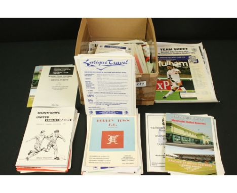 Football Programmes - Approx. 350 reserve programmes, 1957 - 2015, mostly s/s or 4 page issues, many different clubs, to incl