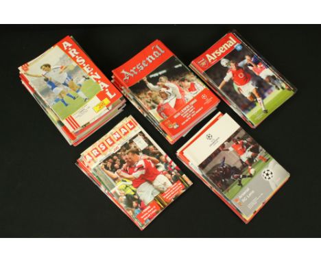 Football Programmes - Approx. 50 Arsenal European homes, 1980s onwards, gen gd 