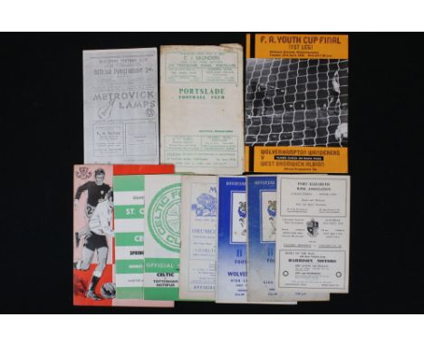 Football programmes - 1956 Eastern Province v English FA, mint, 1954 Bury v Hajduk friendly, 1953 Bury v Wolverhampton Wdrs f