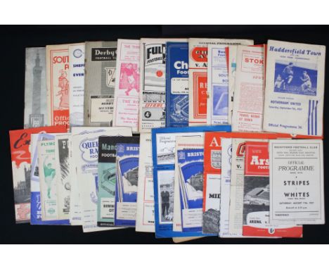 Football Programmes - Group of 37 1950s programmes, to include 50/1 Charlton v Tottenham, Brentford Public Trials 15/8/53 &am