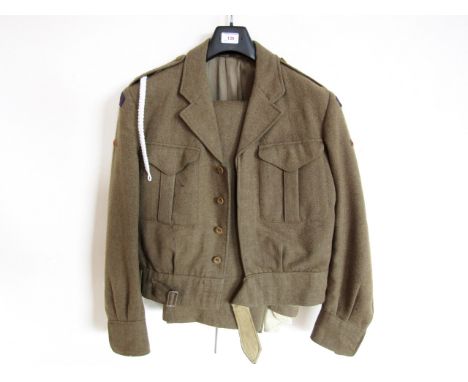 A 1940's Artillery Officer's Battledress blouse and trousers
