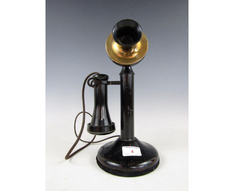A 1920's candlestick telephone