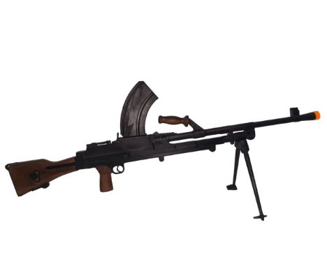 The Bren gun is a well-known light machine gun that was designed and produced in the United Kingdom. Here are some key detail