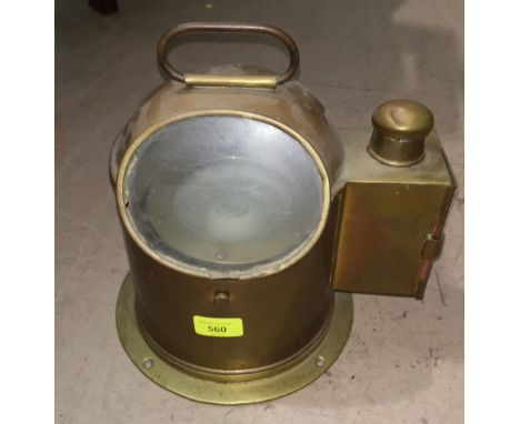 An early 20th century brass ships binnacle compass 