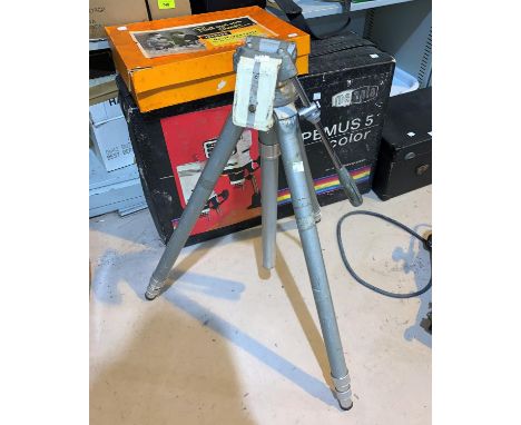 A Gitzo number 3 vintage camera tripod 