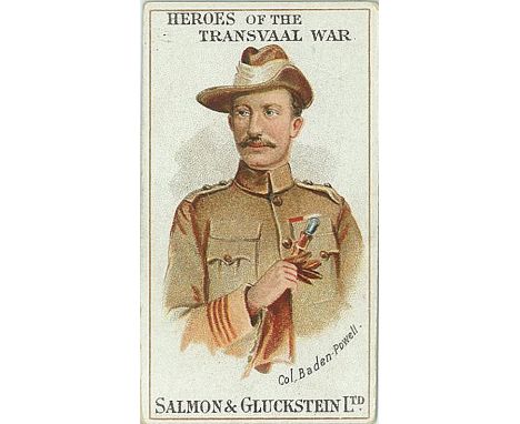 SALMON & GLUCKSTEIN, Heroes of the Transvaal War, Col. Baden-Powell, slight scuff to edge, G