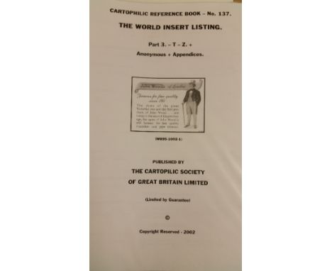 REFERENCE BOOKS, The World Insert Listing Parts 1-32, CSGB issues 135 - 137, in three original ring-binders, EX, 3